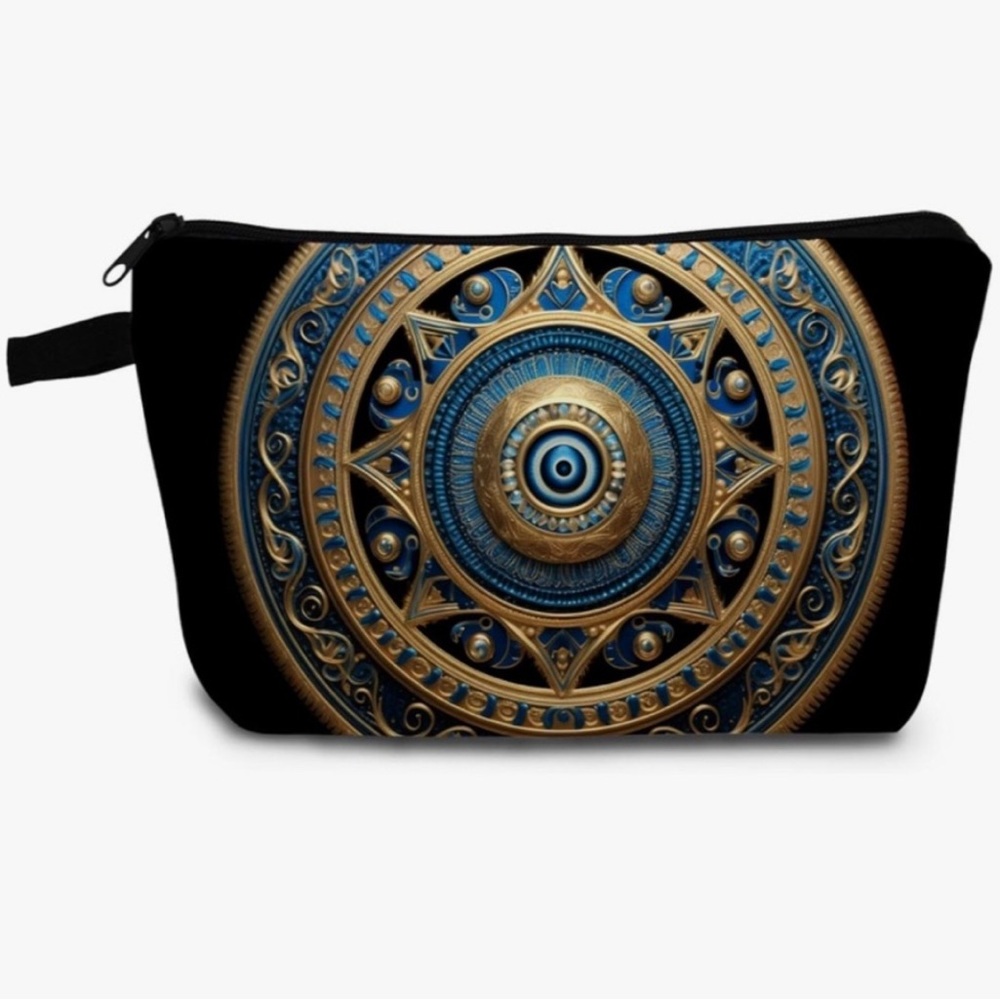 Elegant Blue and Gold Women's Bag